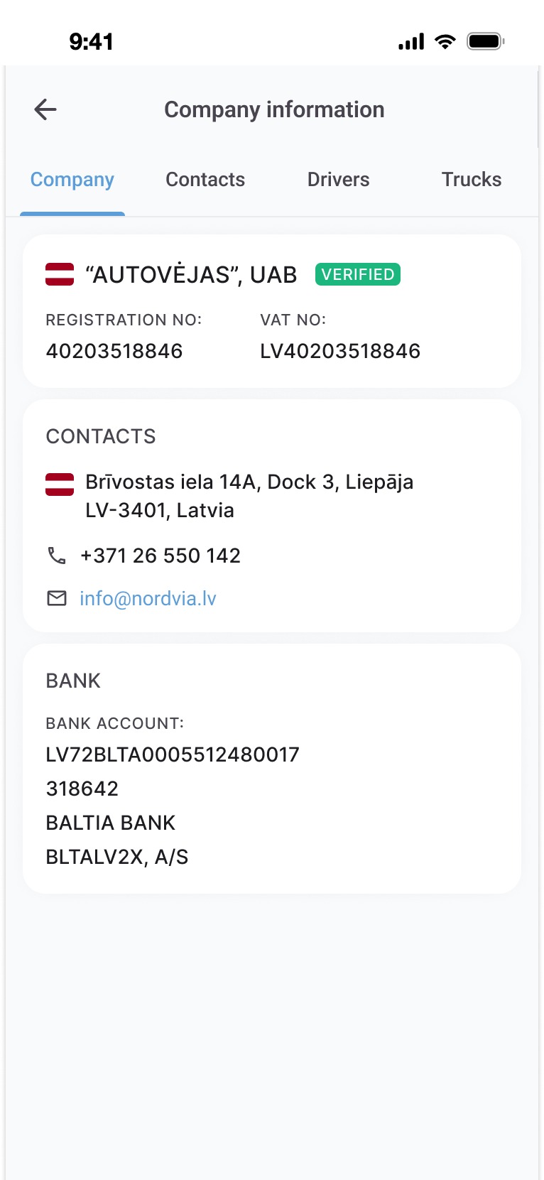 Company information