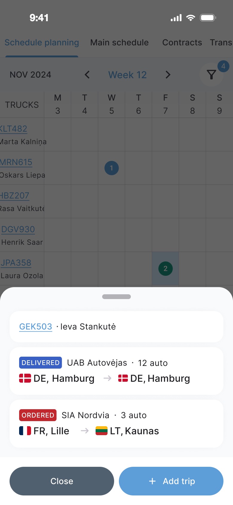 Day sheet