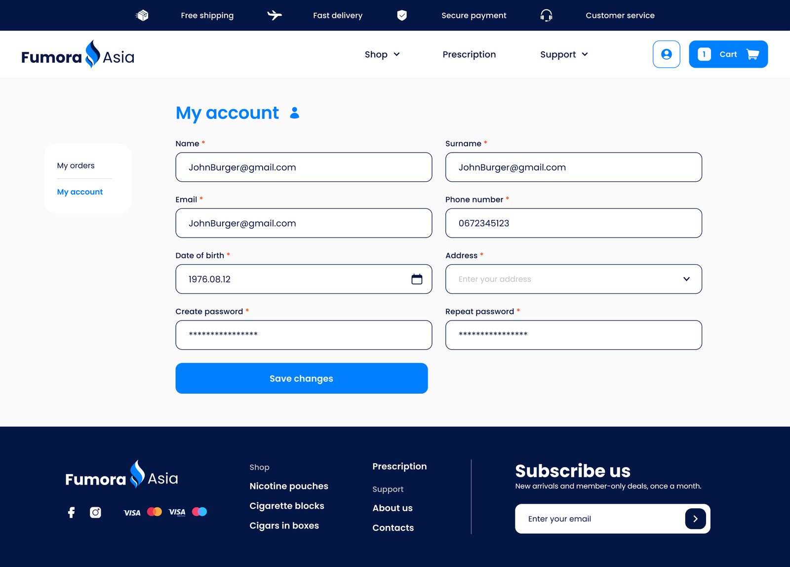 My account