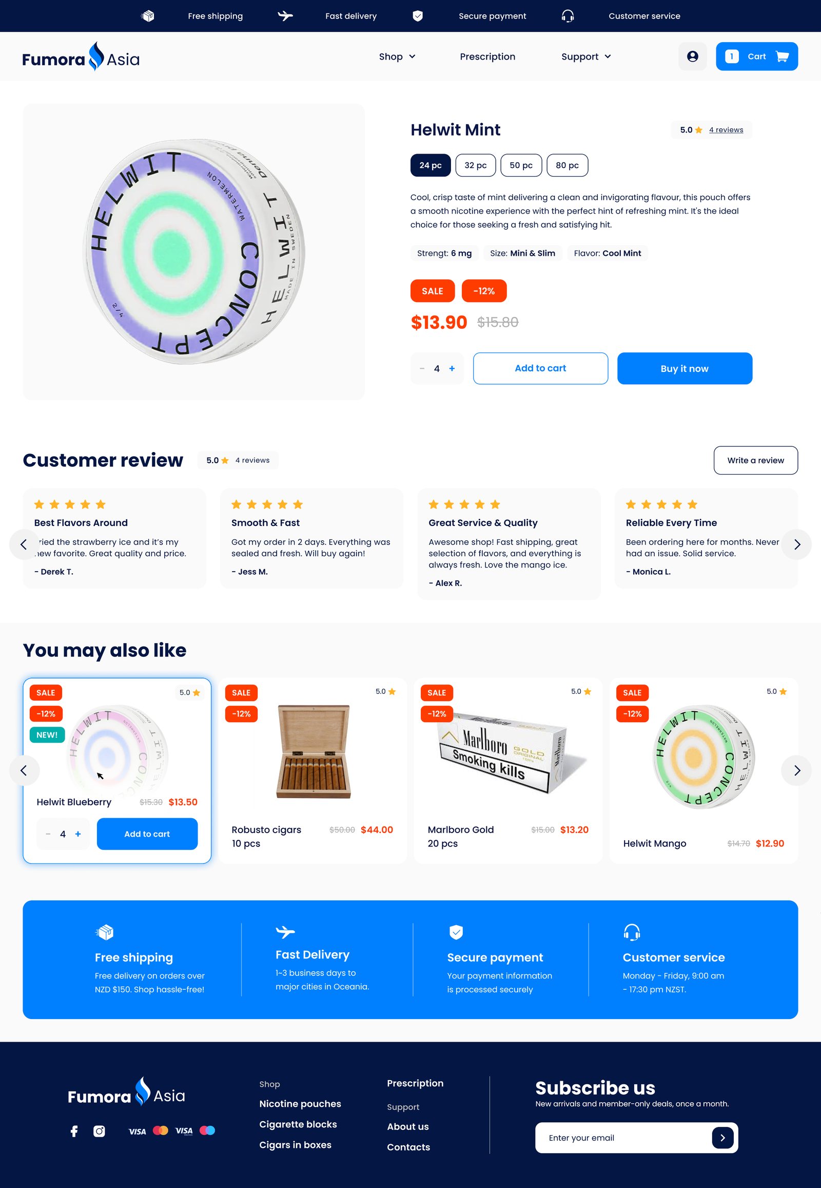 Product page