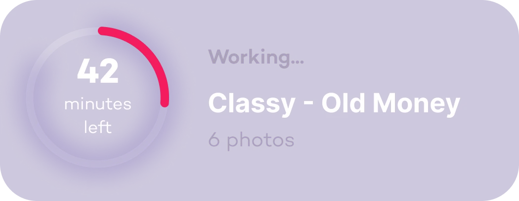 Working, Classy - Old Money, 42 minutes left