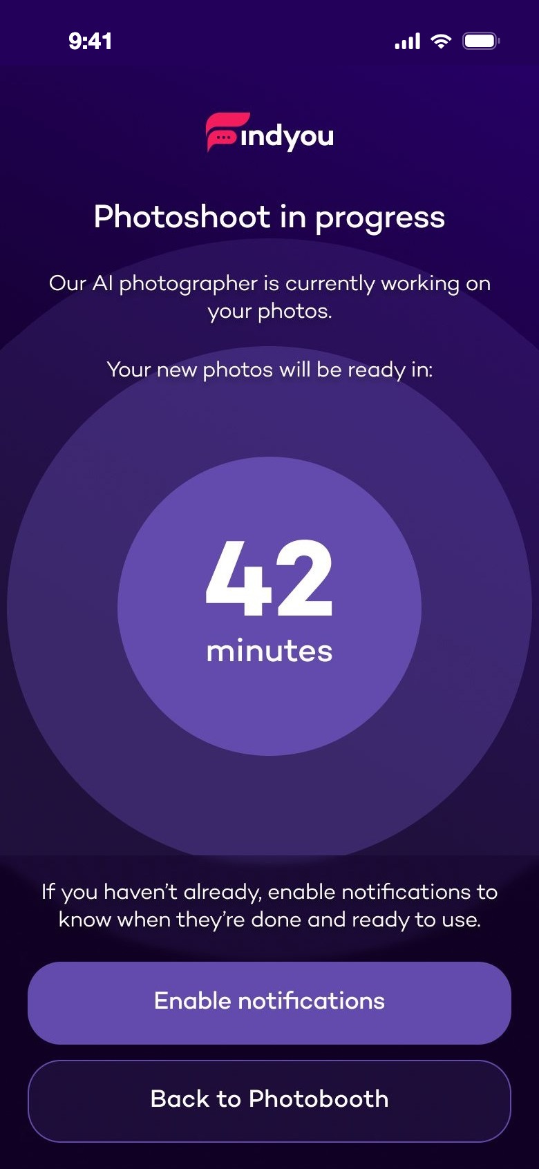 Photoshoot in progress, 42 minutes