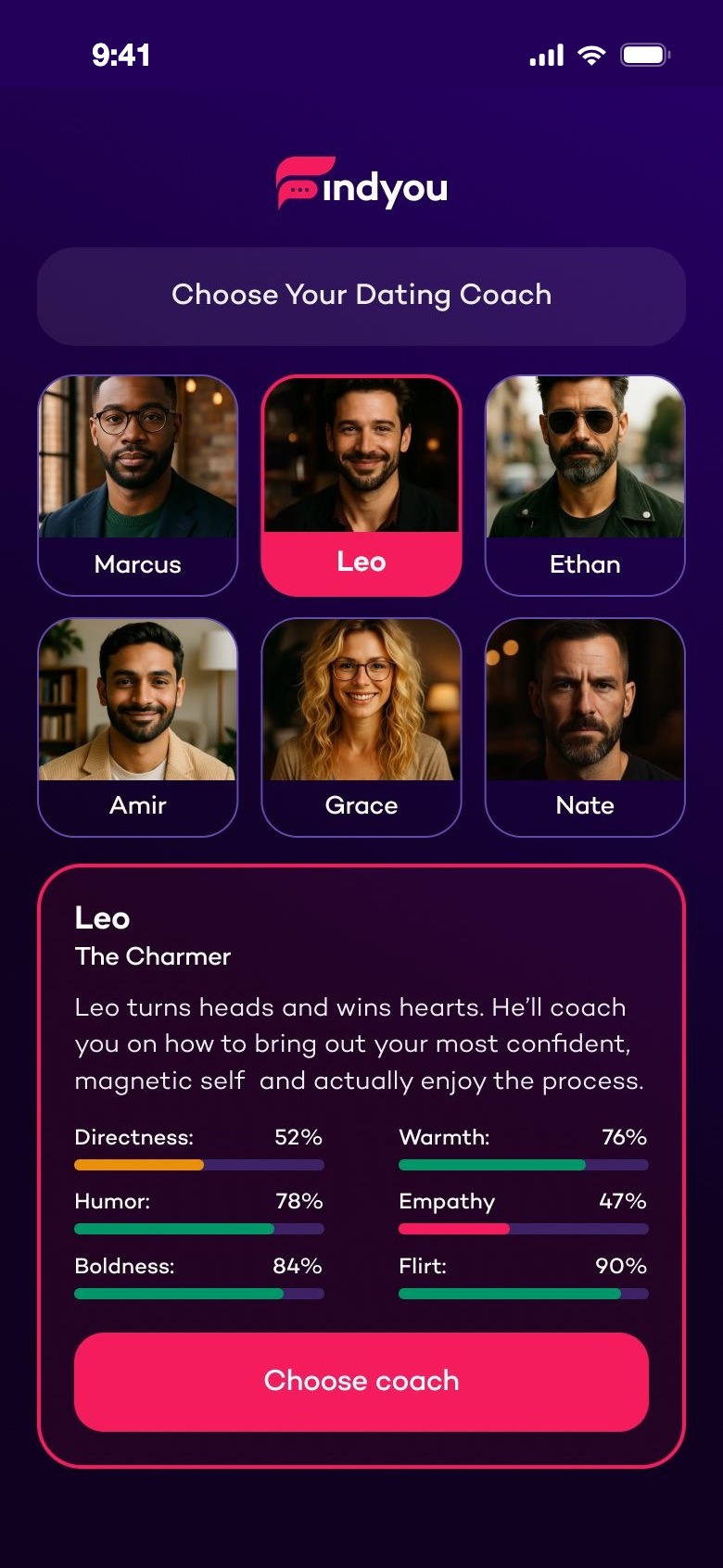 Choose your dating coach