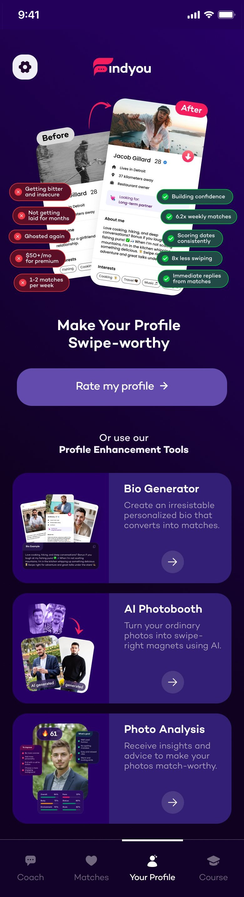 Make your profile swipe-worthy