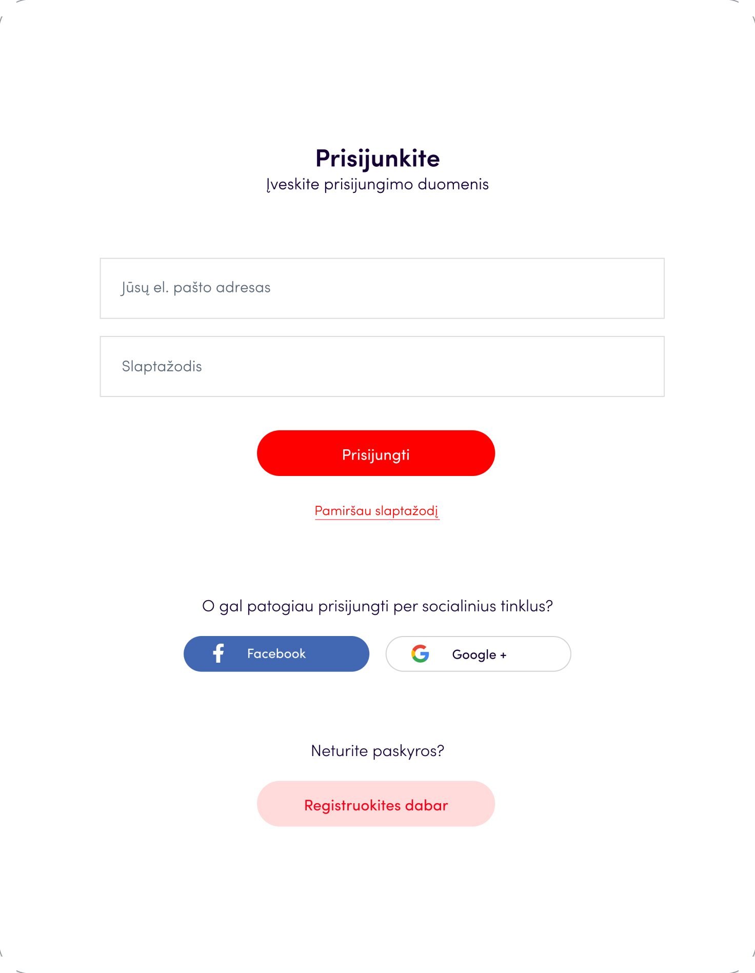 Log in