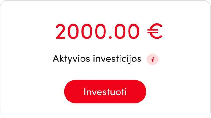 Active investments: 2000.00 €