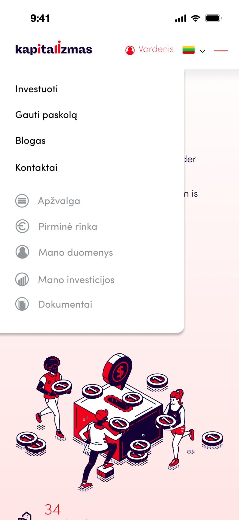 Mobile menu