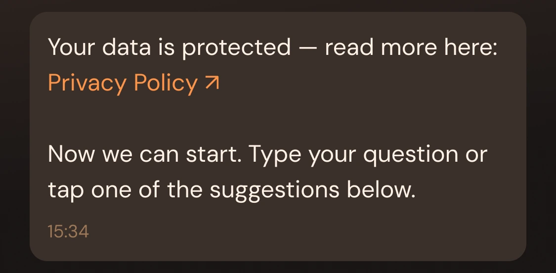 Your data is protected — read more here: Privacy Policy