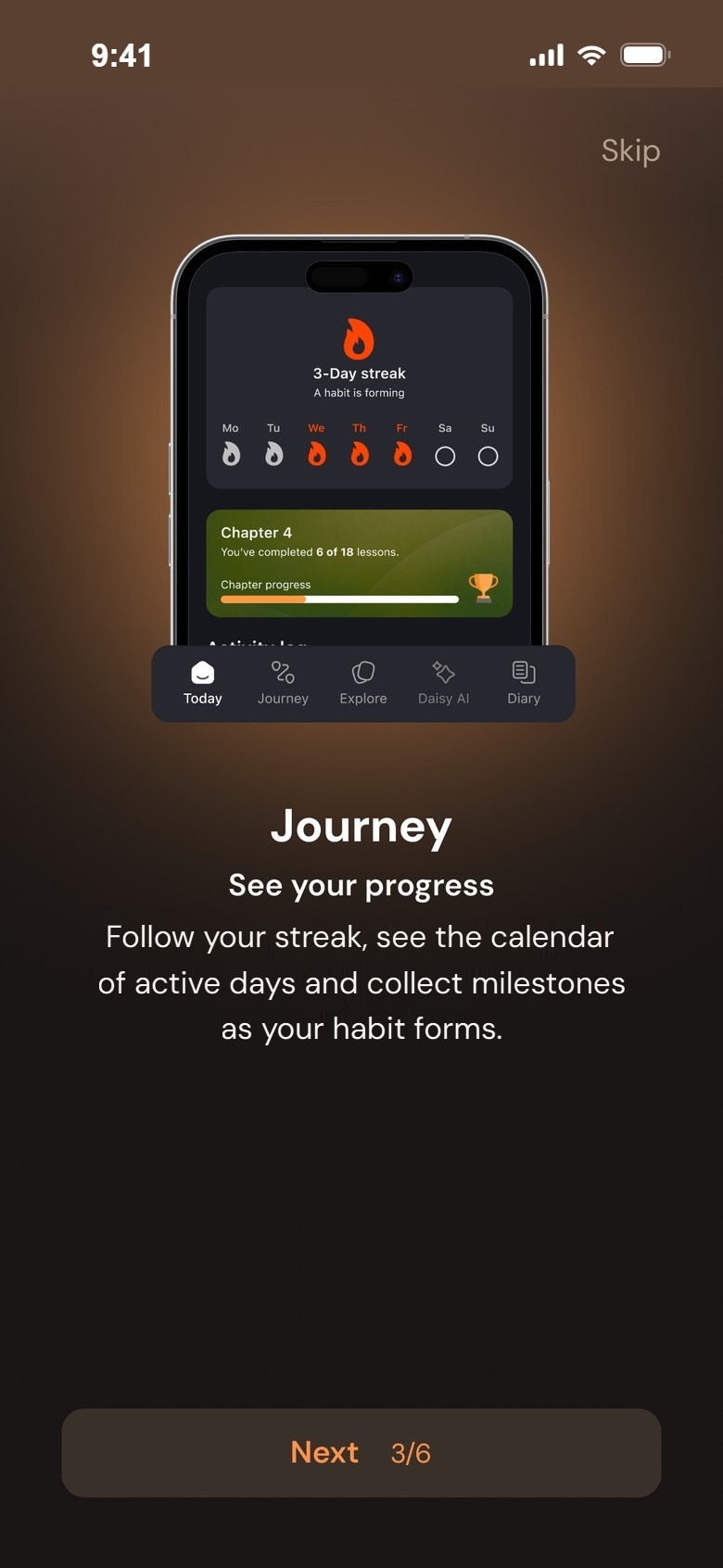Journey: see your progress