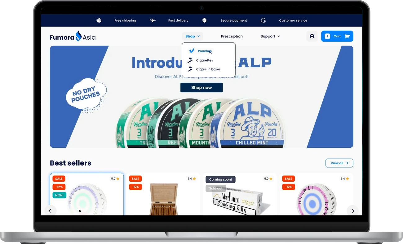 Fumora Asia home page