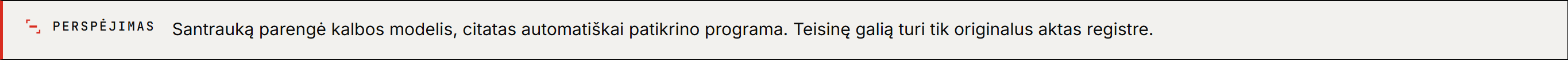 Perspėjimas disclaimer
