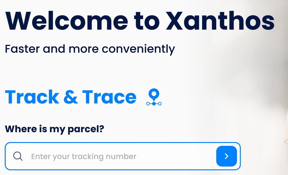 Welcome to Xanthos — Track & Trace — Where is my parcel?