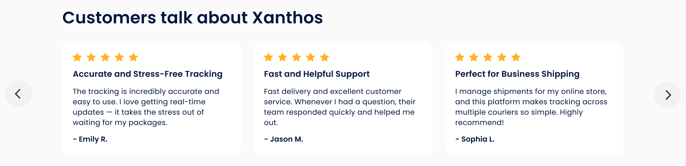 Customers talk about Xanthos